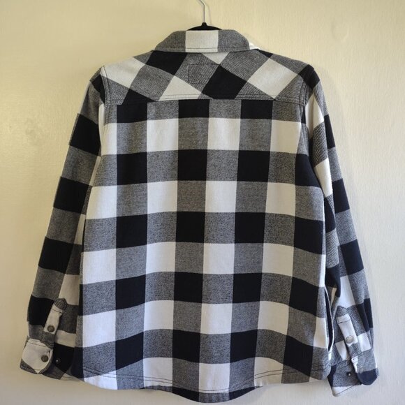 ORVIS Buffalo Plaid Flannel Jacket Outdoor Utility Casual Cabincore Women Medium - Picture 5 of 10
